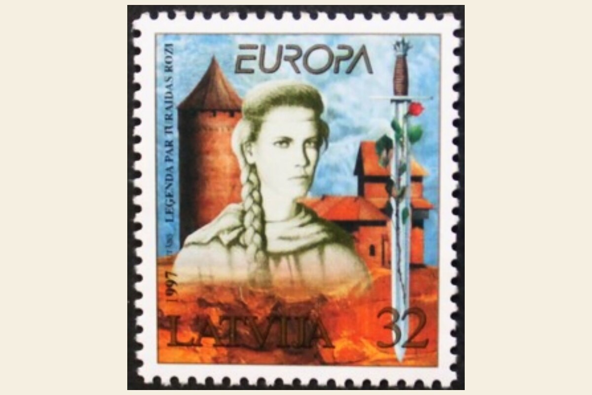 1997. gada Latvijas EUROPA pastmarka — Leģenda par Turaidas Rozi (Juris Utāns)