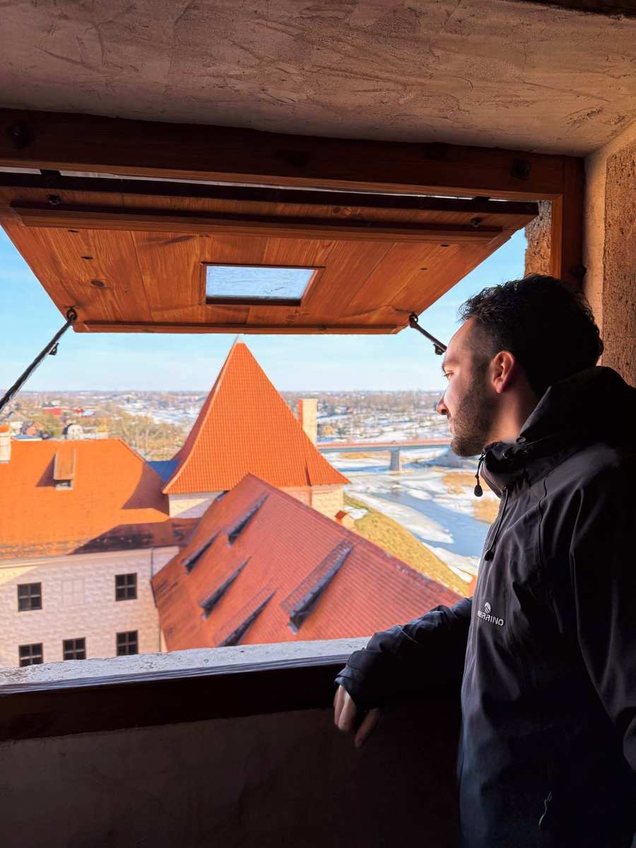 Panorāmas skats no Bauskas pils torņa virsotnes