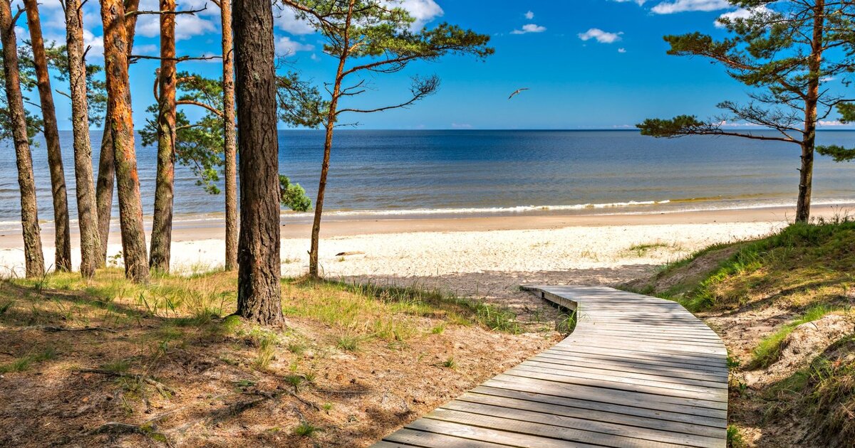 Jūrmala — priežu mežs un baltā kvarca smiltis pie Baltijas jūras, 25 km no Rīgas.